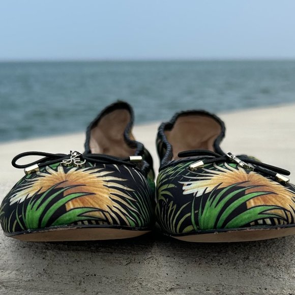 Sam Edelman FELICIA Novelty Tropical Ballet Flats Shoes size 10 - Picture 2 of 9